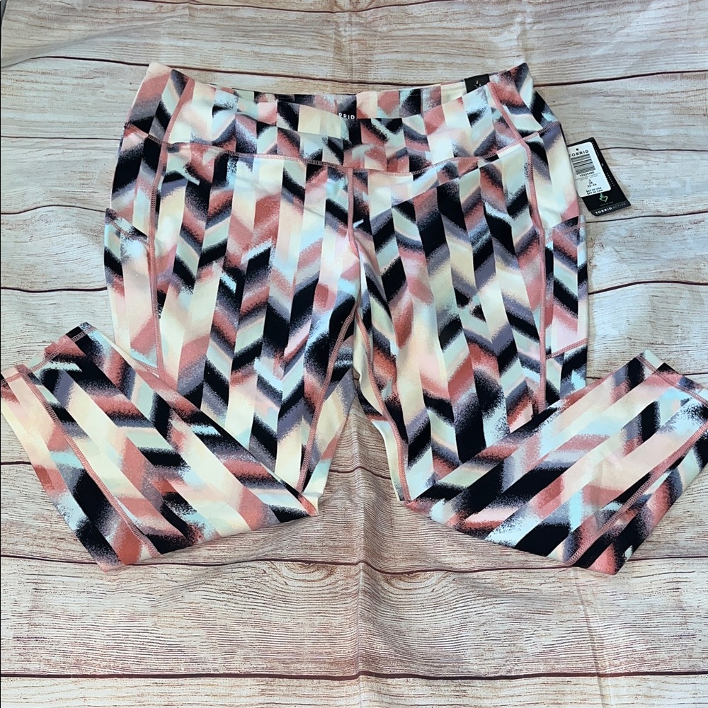 Torrid Multicolor Geometric Leggings NWT 3X